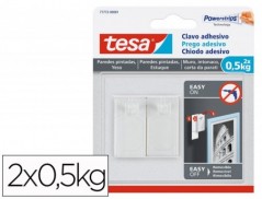 PREGO AUTOADESIVO TESA FIXACAO ATE 0,5 KG USO PAREDES PINTAD