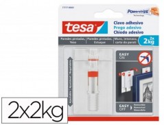 PREGO AUTOADESIVO TESA FIXACAO ATE 2 KG USO PAREDES PINTADAS