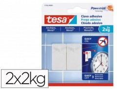 PREGO AUTOADESIVO TESA FIXACAO ATE 2 KG USO AZULEJOS REMOVIV