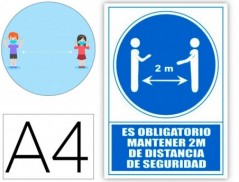 PICTOGRAMA ARCHIVO 2000 OBRIGATORIO MANTER 2 M DE DISTANCIA
