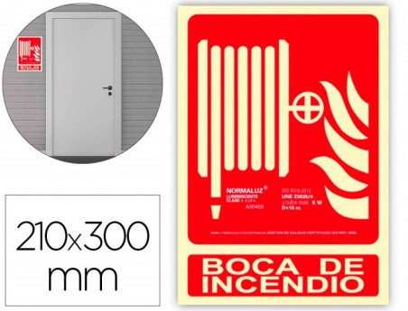 PICTOGRAMA ARCHIVO 2000 BOCA DE INCENDIO PVC VERMELHO LUMINI