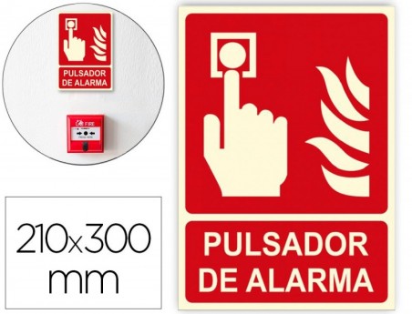 PICTOGRAMA ARCHIVO 2000 BOTAO DE ALARME PVC VERMELHO LUMINIS