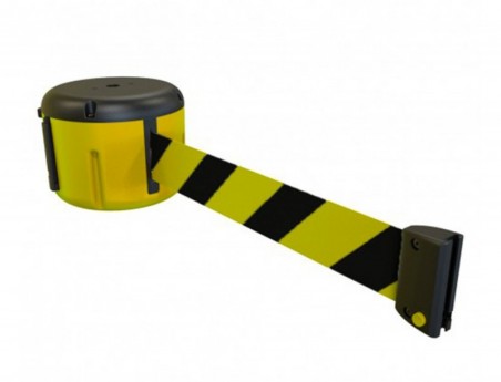 FITA PORTATIL FARU RETRATIL PLASTIFICADA AMARELA/PRETA COMPR