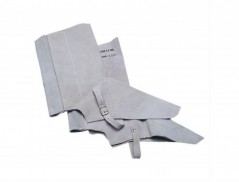 POLAINA PARA SOLDADOR FARU COURO CROMADO AJUSTAVEL COM VELCR