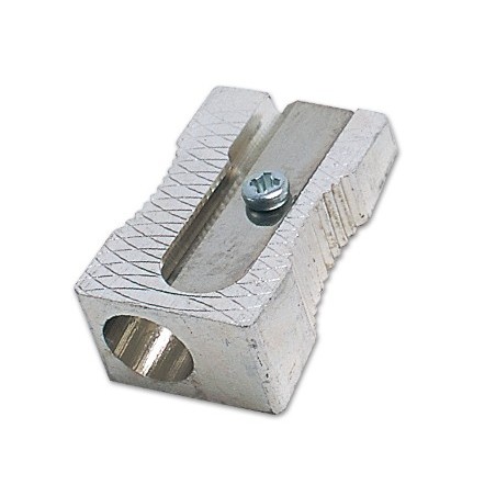 20un APARA-LAPIS METALICO COM CUNHA M+R DE UM USO RECTANGULA