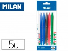ESFEROGRAFICA MILAN P1 RETRATIL 1 MM TOUCH BLISTER DE 5 UNID