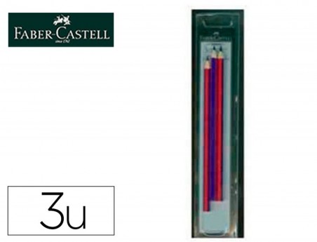 LAPIS BICOLOR FINO FABER CASTELL 2160-RB HEXAGONAL VERMELHO/