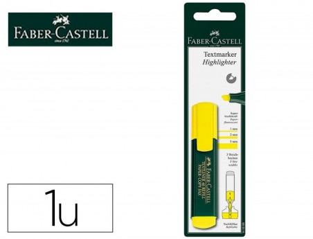 MARCADOR FABER CASTELL FLUORESCENTE TEXTLINER 48-07 AMARELO