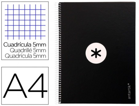 CADERNO ESPIRAL LIDERPAPEL DIN A4 ANTARTIK CAPA FORRADA 80F