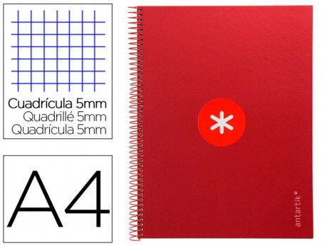 CADERNO ESPIRAL LIDERPAPEL DIN A4 ANTARTIK CAPA FORRADA 80F