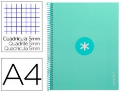 CADERNO ESPIRAL LIDERPAPEL DIN A4 ANTARTIK CAPA FORRADA 80F
