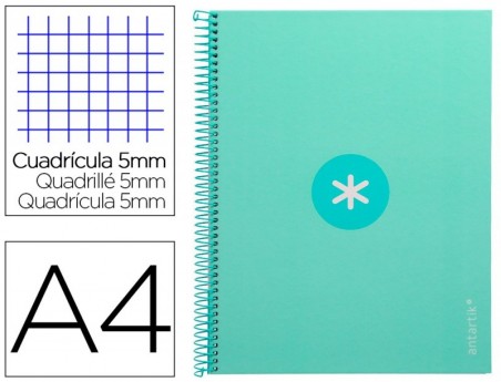 CADERNO ESPIRAL LIDERPAPEL DIN A4 ANTARTIK CAPA FORRADA 80F