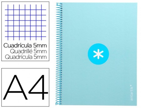 CADERNO ESPIRAL LIDERPAPEL DIN A4 ANTARTIK CAPA FORRADA 80F