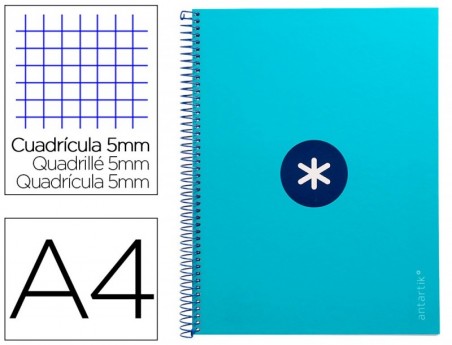 CADERNO ESPIRAL LIDERPAPEL DIN A4 ANTARTIK CAPA FORRADA 80F