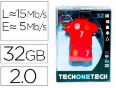 PEN DRIVE USB TECH ONE TECH SELECAO FUTEBOL ESPANHA MUNDIAL
