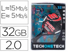 PEN DRIVE USB TECH ONE TECH RAQUETE PADEL VERMELHA 32 GB
