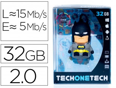 PEN DRIVE USB TECH ONE TECH BATMAN 32 GB