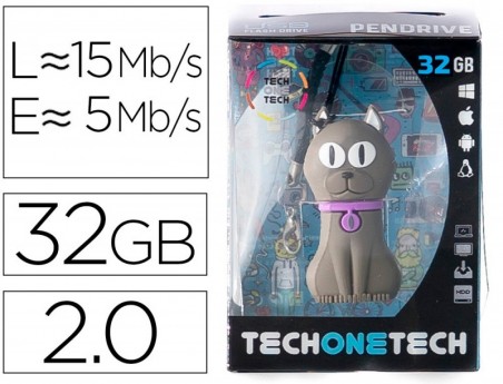 PEN DRIVE USB TECH ONE TECH FELIX THE CAT 32 GB
