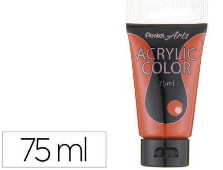 TINTA ACRILICA PENTEL EM TUBO DE 75 ML COR CASTANHO