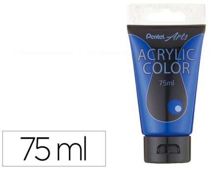 TINTA ACRILICA PENTEL EM TUBO DE 75 ML COR AZUL COBALTO