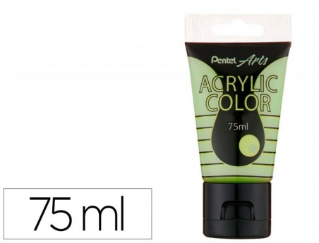 TINTA ACRILICA PENTEL EM TUBO DE 75 ML COR ESPECIAL AMARELO