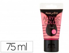 TINTA ACRILICA PENTEL EM TUBO DE 75 ML COR ESPECIAL ROSA FLU