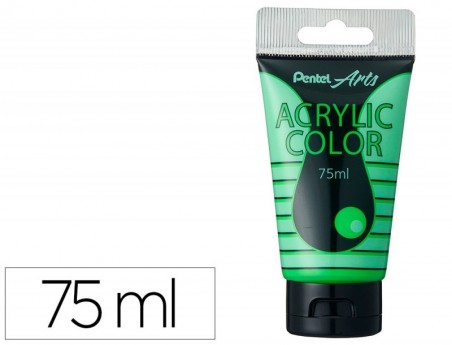TINTA ACRILICA PENTEL EM TUBO DE 75 ML COR ESPECIAL VERDE FL