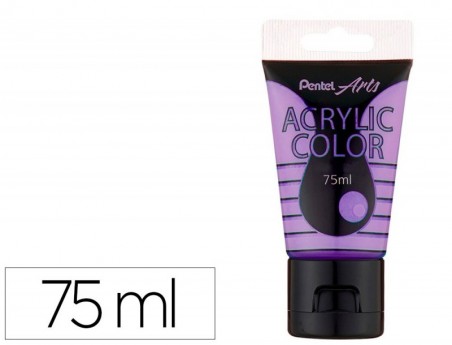 TINTA ACRILICA PENTEL EM TUBO DE 75 ML COR ESPECIAL LILAS ME