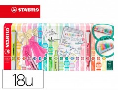 MARCADOR STABILO FLUORESCENTE SWING COOL PASTEL DESKSET ESTO