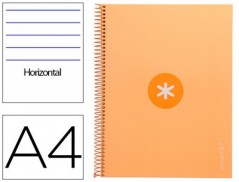 CADERNO ESPIRAL LIDERPAPEL DIN A4 ANTARTIK CAPA FORRADA 80F