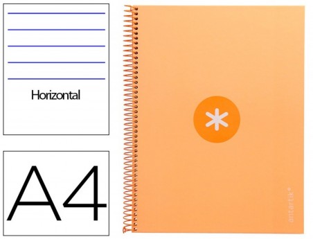 CADERNO ESPIRAL LIDERPAPEL DIN A4 ANTARTIK CAPA FORRADA 80F