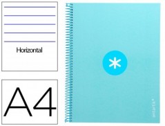 CADERNO ESPIRAL LIDERPAPEL DIN A4 ANTARTIK CAPA FORRADA 80F