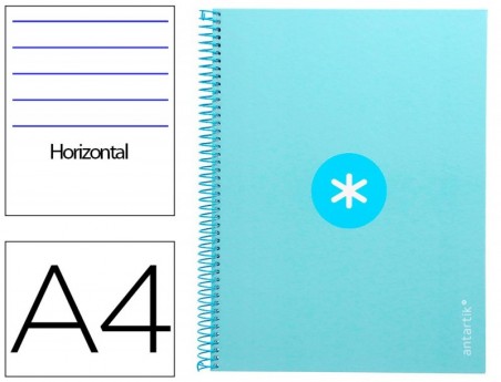 CADERNO ESPIRAL LIDERPAPEL DIN A4 ANTARTIK CAPA FORRADA 80F