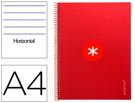 CADERNO ESPIRAL LIDERPAPEL DIN A4 ANTARTIK CAPA FORRADA 80F