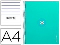 CADERNO ESPIRAL LIDERPAPEL DIN A4 ANTARTIK CAPA FORRADA 80F