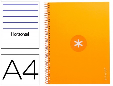 CADERNO ESPIRAL LIDERPAPEL DIN A4 ANTARTIK CAPA FORRADA 80F
