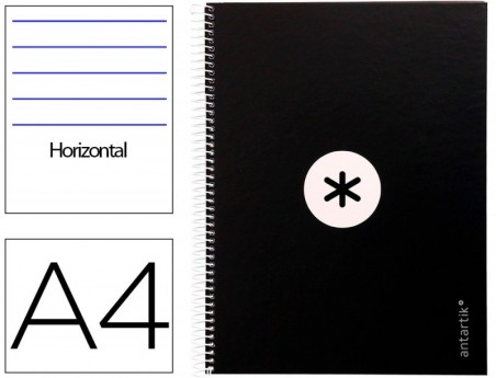 CADERNO ESPIRAL LIDERPAPEL DIN A4 ANTARTIK CAPA FORRADA 80F