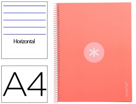 CADERNO ESPIRAL LIDERPAPEL DIN A4 ANTARTIK CAPA FORRADA 80F