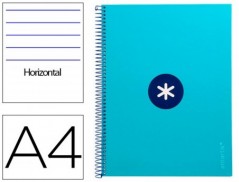 CADERNO ESPIRAL LIDERPAPEL DIN A4 ANTARTIK CAPA FORRADA 80F