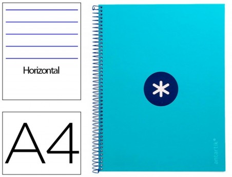 CADERNO ESPIRAL LIDERPAPEL DIN A4 ANTARTIK CAPA FORRADA 80F