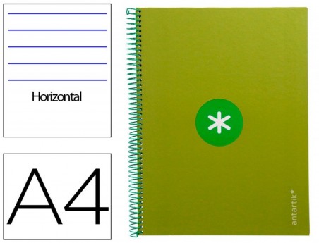 CADERNO ESPIRAL LIDERPAPEL DIN A4 ANTARTIK CAPA FORRADA 80F