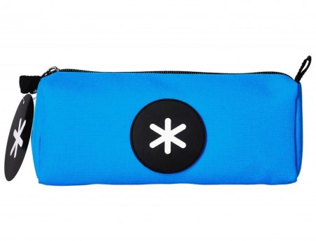 ESTOJO ESCOLAR ANTARTIK ESTREITO COR AZUL 210X70X80 MM