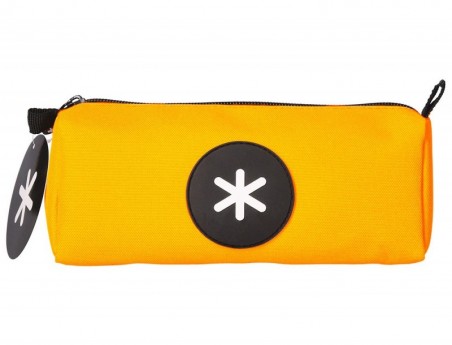 ESTOJO ESCOLAR ANTARTIK ESTREITO COR MOSTARDA 210X70X80 MM