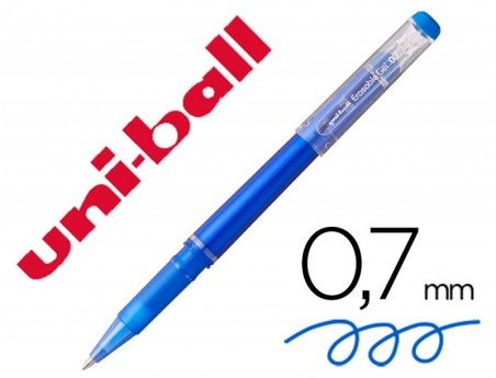 12un MARCADOR UNI-BALL ROLLER UF-222 TINTA GEL APAGAVEL 0,7