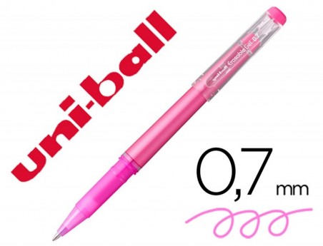 12un MARCADOR UNI-BALL ROLLER UF-222 TINTA GEL APAGAVEL 0,7