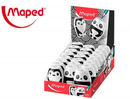 25un APARA LAPIS PLASTICO MAPED SHAKER FANCY 1 USO COM DEPOS