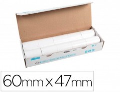 10un ROLO CALCULADORA EXACOMPTA TERMICO 60 MM X 47 MM 55 G/M