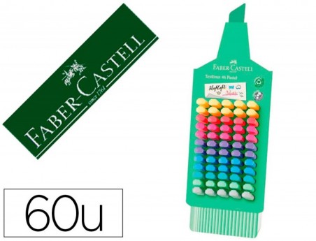MARCADOR FABER FLUORESCENTE 1546 EXPOSITOR DE 60 UNIDADES CO