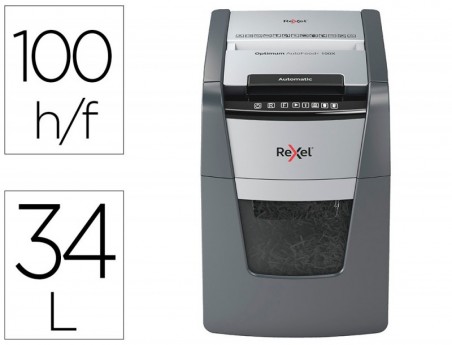 DESTRUIDORA DE DOCUMENTOS REXEL OPTIMUM AUTO+ 100X EU CAPACI