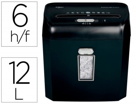 DESTRUIDORA DE DOCUMENTOS REXEL PROMAX QS RPX612 CAPACIDADE